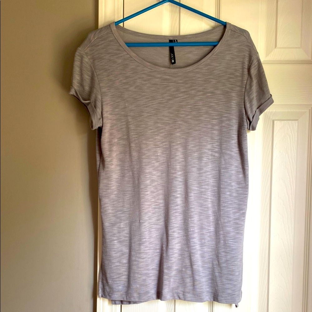 Joe's Jeans Gray Fitted Short Sleeve T-Shirt